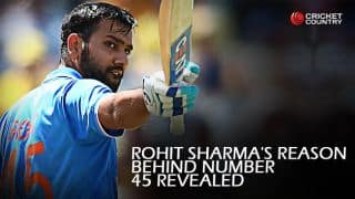 Rohit Sharma reveals his secret behind number 45